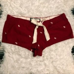 5 for $60 Abercrombit Red Flannel Sleepshorts